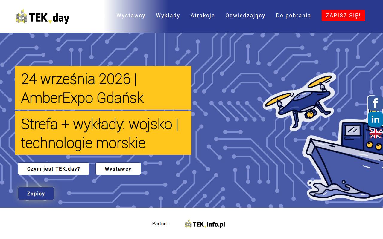 Strona targów TEK.DAY Gdansk