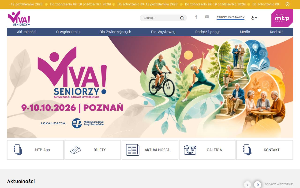 Strona targów Viva Seniorzy