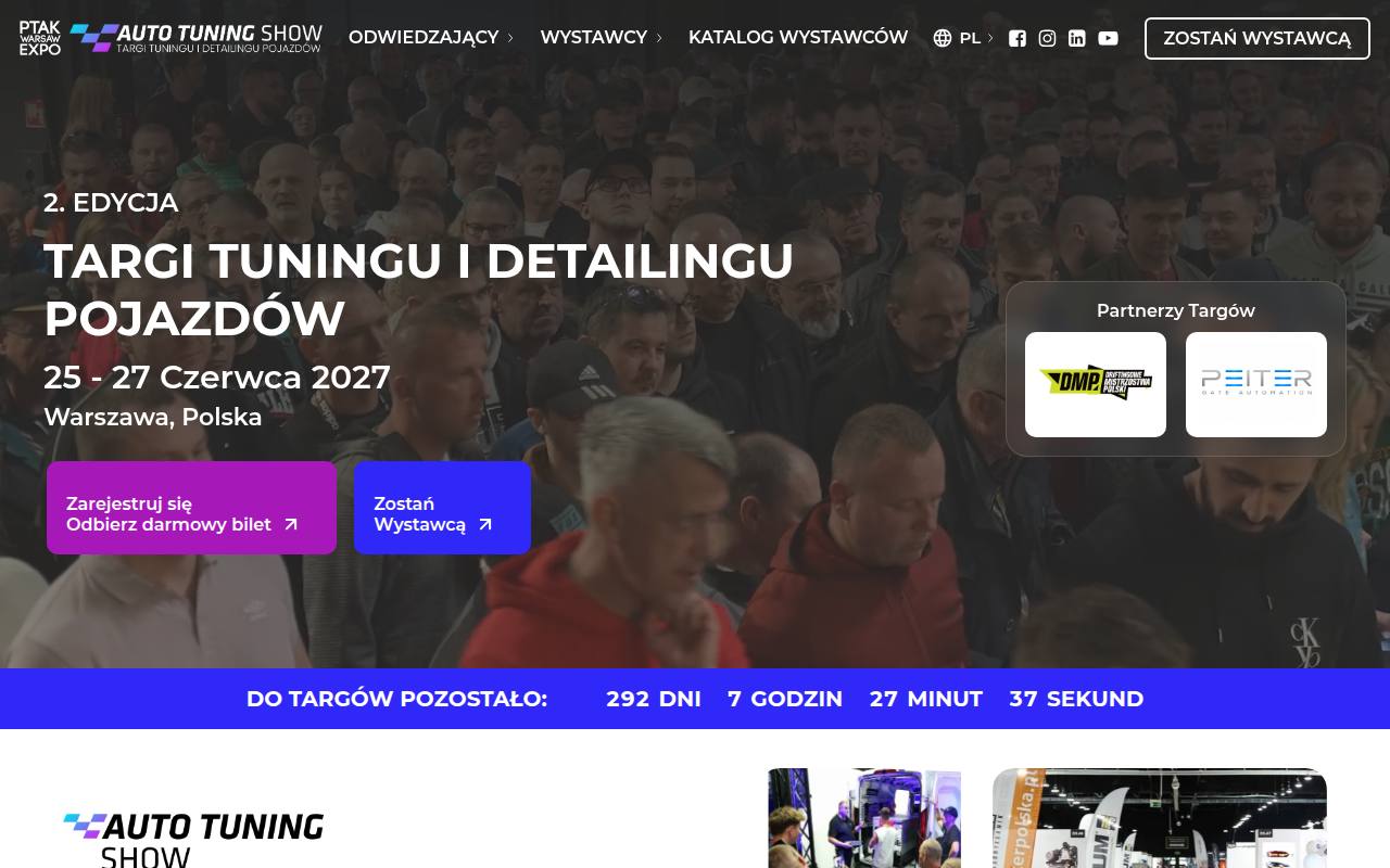 Strona targów Warsaw Auto Tuning Show