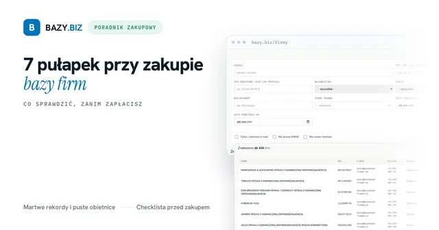 Baza firm z internetu: 7 pułapek, przez które stracisz pieniądze