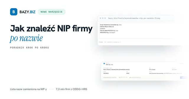 Jak znaleźć NIP firmy po nazwie? Poradnik krok po kroku
